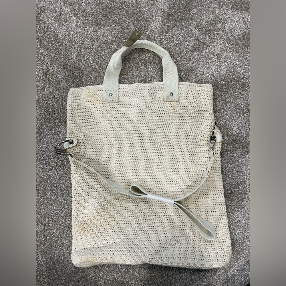 NWT American Eagle Outfitters Cream Knit Tote Bag